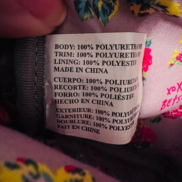 Betsey Johnson Mini Floral Puppy Dog Back Pack-Pink/Black/Gold Mix-Adjustable ST - Picture 16 of 16